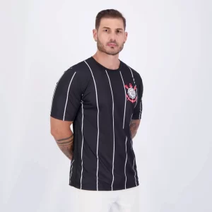 Camisa Corinthians Dry Preta e Branca