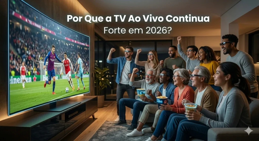 Por Que a TV Ao Vivo Continua Forte em 2026